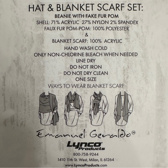 NWT Hat & Blanket Scarf Set - Picture 7 of 7